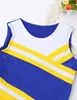 Cheerleader Kids Girls Unifort Carnival Dance Clothing Abito Salia Tops con calze di gonna Set per l'esibizione del palcoscenico scolastico 230811