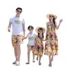 Passende Familien-Outfits, passende Familien-Outfits, Sommer, Strand, Mutter-Tochter-Kleider, Papa-Sohn-T-Shirt, Shorts, Urlaub, Paar-Outfit