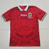 1998 Retro Edition Mexico Soccer Jersey 1998 Кубок чемпионата мира по футболу в Мексика Дом Голубая футбольная рубашка в гостях белая футбольная форма с короткими рукавами.