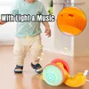 Pull Toys Novel Dragging Snail Babies with Lights and Music Learn to Walk Pull Rope Early Childhood Education Toys 1-3Y Z230814