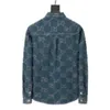 2023 Hommes Designer Manteau Denim Veste Double Lettre Jacquard À Manches Longues Femmes Bleu Rouge Vert Blanc M-3XL