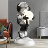 Decorative Objects Figurines Modern Art Home Decor Astronaut Statue Resin Crafts Fashion Sculpture Creative Corridor Light Decoration Ornaments 230810