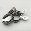 36/piece men's and women's ring with black gold-plated text cross hip-hop party Halloween ring jewelry and gift wholesale