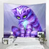 Tapestries Boho Mandala Kawaii sovrum heminredning tapestry fantasy tecknad katt dekoration tapestry vägg hängande tecknad r230811