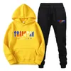 Designer Uomo Felpa con cappuccio Trapstar Tuta Stampata Abbigliamento sportivo Uomo Donna Abiti Abbigliamento Due pezzi Set Felpa allentata Pantaloni da jogging Taglia asiatica S3xlJ52N J J52N