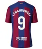Hayranlar 23 24 Lewandowski Futbol Forması Gavi Camiseta De Futbol Pedri Ferran 2023 2024 FC Ansu Fati Raphinha Futbol Gömlek Erkek Kiti Çocuk Ekipmanları Barcelonas