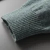 Męskie swetry najwyższej klasy marka jesienna moda wełna wełniana dzianina sweter sweter czarny koreańsko koreańsko -zwyczajny płaszcze kurtka męska odzież 2023
