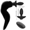 Anal Toys Remote Control Rotating Soft Silicone Tail Anal Plug Prostatic Stimulator Sexig Butt Plug Tail Anal Toys For Women Adult Shop 230810