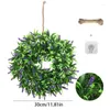 Dekorative Blumen 11Styles Künstliche Blumenblattkranz Hängende Weihnachtshochzeit Party Tischtür Fenster Wand Kamin Gartendekoration