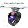 Braccialetti intelligenti pedometri lige full cerchio touch screen acciaio bluetooth chall bluetooth chiama uomini smart waterproof attività sport attività fitness watchbox 230811