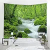 Audio muro sospeso Boho Tapestry Mandala Wall Artist Decor Home Takerstry Bella Natura Waterfall Landscape Tapestry R230811