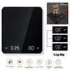 Narzędzia pomiarowe Kawa Elektroniczne Walki Wylej Espresso 3kg 0,1 g Auto Timer Smart Scale Kitchen Scale Wbudowana bateria USB ładowanie 230810