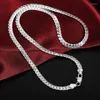 Chains Ladies And Men's Fashion Wedding Engagement Jewelry 20-60Cm 925 Sterling Silver Design Noble Necklace