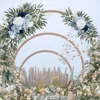 Decorative Flowers 2 Pieces Artificial Flower Swag Wedding Arch Set Welcome Sign Floral For Banquet Fences Outdoor Table Arrangement Decor