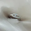 Küme halkaları fransa klasik lüks butik mücevher Bayan FashionDiamond Ring için tek elmas kayma yüzüğü. Bir Nişan Hediyesi