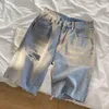 Jeans pour hommes rétro shorts de gym