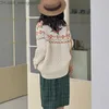 Kadın Sweaters Sonbahar Yeni Sweet Sen tarzı El yapımı işlemeli kazak yuvarlak boyun uzun kolu HARDIGAN C-176 Z230814