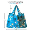 Worki wieczorowe duże wielokrotne użycie torby na zakupy panie 50 funtów mody kieszeni na ramię składane ekologiczne zmywanie 230810