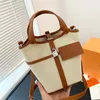 Lüks mini bakkal sepeti tuval çantası moda tasarımcı crossbody çanta kadın omuz çantası klasik tote çanta boyutu 15cm