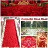 ロマンチックな夜のための装飾花の赤いバラの花びら人工偽りの結婚式の装飾バレンタインデーの誕生日パーティー