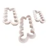 Baking Moulds 3Pcs Biscuit Cutter Rose Flower Fondant Cute Cookie Mould Cake Decor Kitchen Bakeware Home Wed DIY Tools Stamp Collecting