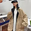 Jackets de mujeres Mujeres Moda Fashion Doble Side Wear Spring Fall Fall Flowar All-Match Femenina Unisex Outwear Basic Vintage Ins Vintage