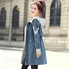 Women's Trench Coats Trech Coat Women 2023 Spring Autumn Fashion Versatile Loose Windbreaker Jacket Female Splicing Large Size Hooded