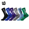 Skarpetki sportowe 4Pairs/Lot Ugupgrade Anti Slip Football Socks Mid Calf Non Slip Soccer Socking Sports Sockin