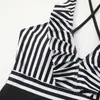 Swimwear Women One Piece Swimsuit Femme 2023 Sexy Ruffle Deep V-Colw Bathing Fulging Solid Beach Wear Monokini Swimming Female Summer