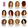 Cosplay s 10Inches Braided Afro Bob Synthetic DreadLock For Black Woman Short Curly Ends Yun Rong Hair 230811