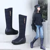 Boots Winter Warm Down Snow Women Shoes Russian Korea Style Waterproof Platform Wedges Mid Calf Female Plush 2023