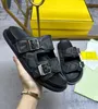 2024 Fashion Women Men Sandal Luxury Designer Lady Gentlemen Colorful Canvas Letter Anatomic Leather Slide 6 Style Model 35-45