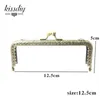 Bag Parts Accessories 10PCS 6.5 7.5 8.5 10.5 12.5 15 18 20CM Square Metal Purse Frame for Bag DIY Handmade Kiss Lock Wedding clutch frame Accessory 230810