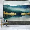 Tapestries Nordic Mountains Sunrise Metal Tapestry Hippie Home Decoration Wall Decoration Room Decoration Wall Decoration R230812