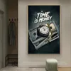 Time is Money Motivational Canvas Painting Art Success Steps Posters and Prints Modern Art Paintings on the Wall Art Pictures Living Room Decor No Frame Wo6