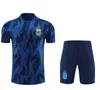 3-stjärnigt Argentina 23 24 Tracksuit Kort ärm Training Set Soccer Shirt Maradona Di Maria23/24 Men's Children's Set Football Shirts Set Uniform