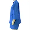 Damskie dresy modowe proste bawełniane lniane stroje Kobieta Solid Kolor High Street Set 2pc Set Autumn Lapel Single Beded Shirt