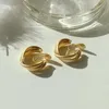 Backs Earrings Summer Retro Circle Mosquito Coil Ear Clip Without Hole Female