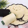 Akcesoria części worka 1PCS Lekka wiskose lodowa loda Summer Sun Hat Ręka tkana DIY torebka jedwabny wełniany dzianina szydełkowana masywna przędza 230810