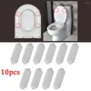 Toilet Seat Covers 10Pcs Antislip Gasket Set Bumper Self-adhesive IncreaseToilet Cushioning Pads Bathroom Protect