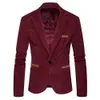 Men's Suits Blazers AIOPESON Brand Men's Suit Jackets Solid Slim Fit Single Button Dress Suits Men Fashion Casual Corduroy Blazer Men 230810