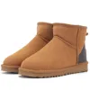 Nouvelles bottes de neige de styliste pour hommes et femmes, Mini plate-forme à semelle épaisse, bottines chaudes en fourrure, pantoufles moelleuses Fuzz Mule Tazz