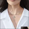 Pendant Necklaces Sier Celtic Family Tree Of Life Necklace For Women Round Rainbow Crystal Birthday Gift Girls Friends Mom Wholesale Dhv5O