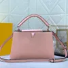 Fashion leather grain handbag Solid color large capacity shoulder bag Multi function wallet card bag mobile phone bag crossbody bag #56409