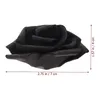 Kwiaty dekoracyjne 100pcs sztuczna głowica róży fałszywe czarne sztuczne rzemiosło kwiatowe tworzące dekorację