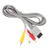 1,8 m 6 stóp 3 Kabel RCA dla Nintendo Wii Controller Contriler Audio Video Av Composite przewód