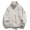 남자 재킷 재킷 소년 2023 봄과 가을 모자없는 느슨한 느슨한 착용 얇은 일본 캐주얼 겨울하라 주쿠 스타일 커플 코트