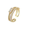 Wedding Rings October collections Opening Three Layer Multilayer Nail Ring Aesthetic Dating Cute Swan 230811