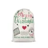Santa Sack Bags Christmas Decoration Linen Drawstring Cloth Bag Gift Pouch 12 styles DHL Shipping AU11