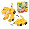 Transformation Toys Robots EST Min GOGO DINO ABS ABS DIGNAGE ABS CAR / AIRPLAN FIGURES REX / Ping / Viki / Tomo Transformation Dinosaur Toys for Kids Gift 230811